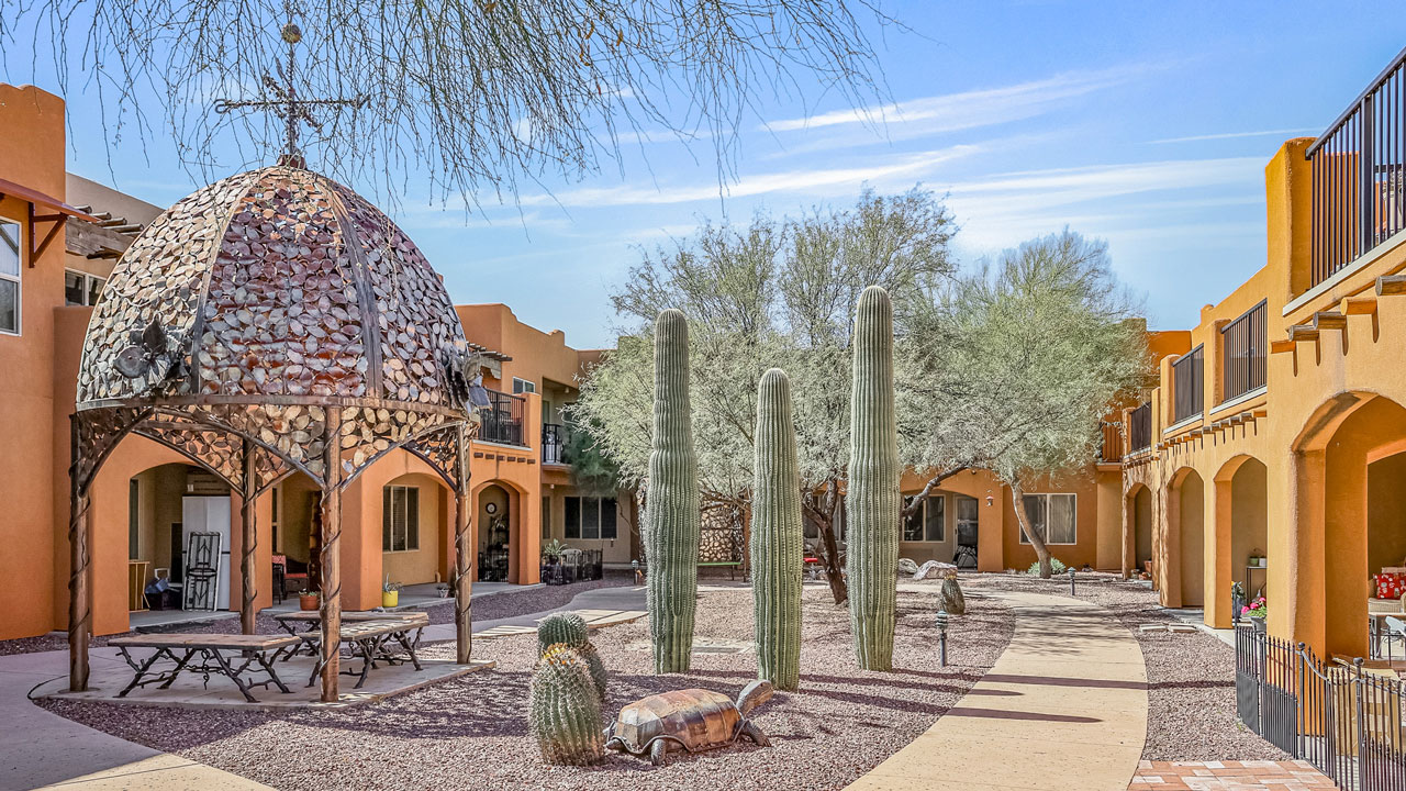 Exterior view of Desert Springs Gracious Retirement Living