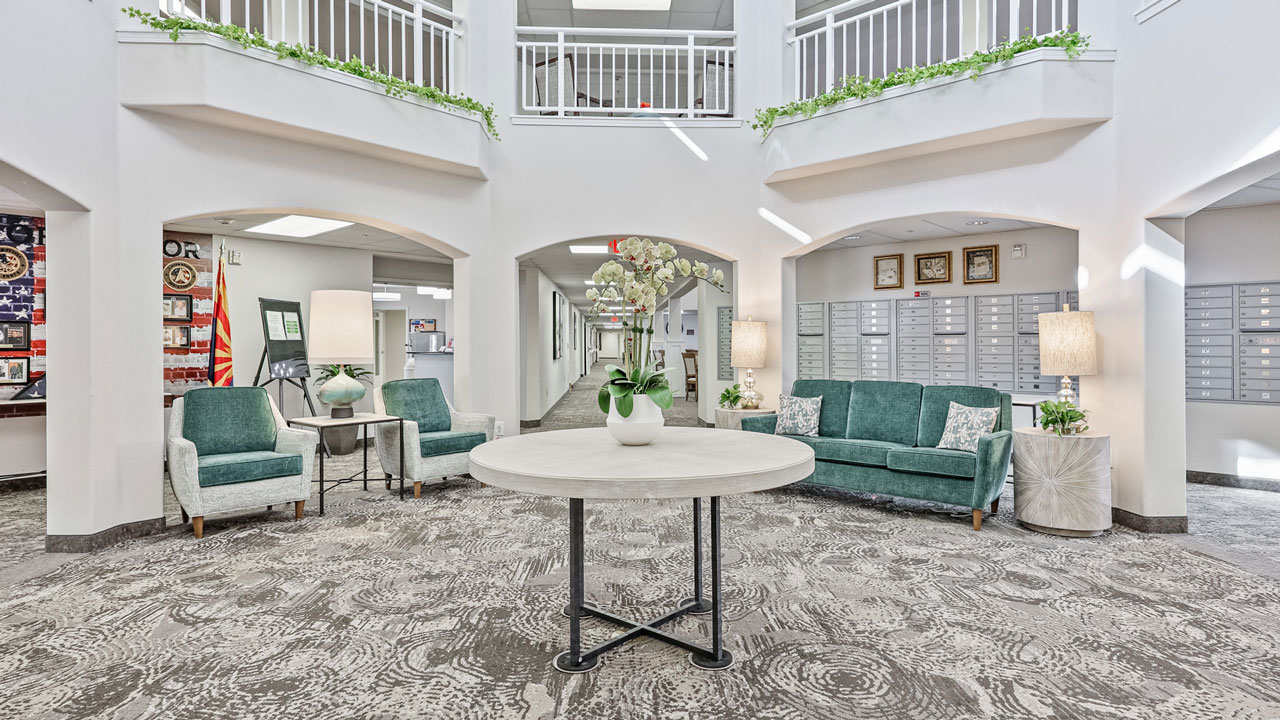 The atrium at Desert Springs